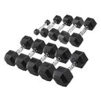 Body-Solid Hexa Rubber Dumbbell Set 27.5 - 35 kg (4 paar), Verzenden, Nieuw