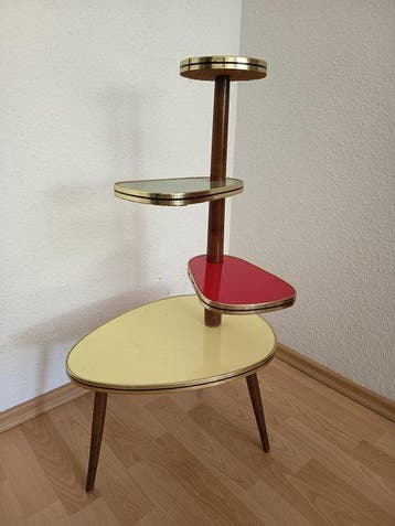 Table dappoint - Bois - Table basse vintage pour plantes /