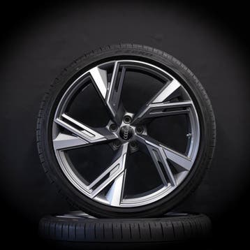22 inch velgen Audi RS6 Zomerbanden 285/30/22  Origineel, Auto-onderdelen, Gebruikt, 285 mm, Banden en Velgen, Overige maten