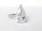 Bague de fiançailles - 14 carats Or blanc - 10.24ct. tw.