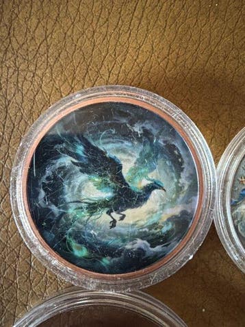 Monde. Medal Bear, Phoenix, Fishing, Panda und Germany, Postzegels en Munten