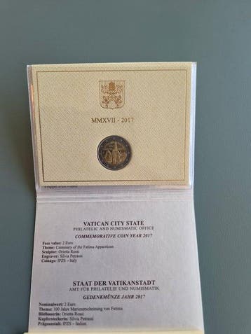 Vatican. 2 Euro 2017 Santi Pietro e Paolo + Fatima (2
