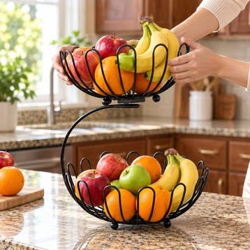CRYSTALS - Récipient de cuisine - Métal - Étagère à fruits à