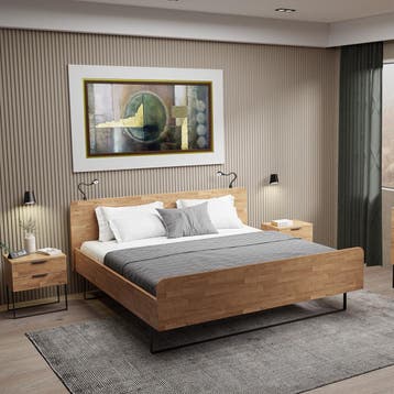 Van Os Lucas Royal Houten Bed - 160 x 220, Nieuw