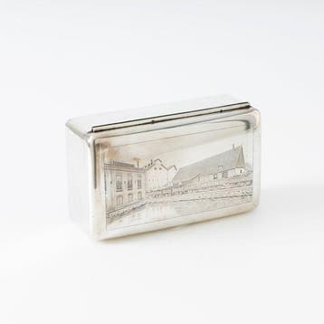 J.M. van Kempen Pronkmodel (grote) - Étui à cigares - Argent