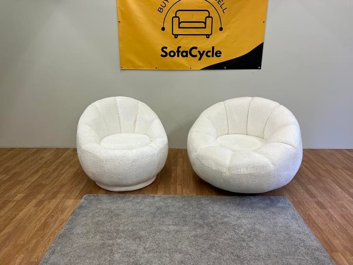 Overstock Deal SofaCycle - Trendy Boucle Draaifauteuils, Huis en Inrichting, Fauteuils, Nieuw, Ophalen of Verzenden