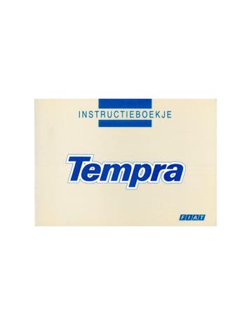 1993 FIAT TEMPRA INSTRUCTIEBOEKJE NEDERLANDS, Ophalen of Verzenden