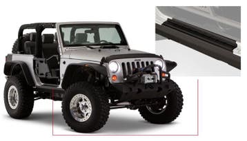 Bushwacker 07-18 Jeep Wrangler Trail Armor Rocker Panel and, Ophalen of Verzenden