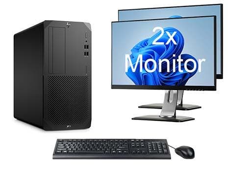 ACTIE: HP Z2 G5 Workstation TWR i7 10e Gen incl. 2 Monitoren, Computers en Software, Desktop Pc's, Ophalen of Verzenden