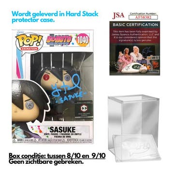 Gesigneerde Funko Pop! Naruto - Sasuke #1040 Chalice, Verzenden