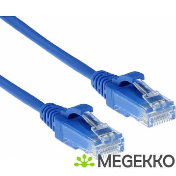 ACT Blauwe 10 meter LSZH U/UTP CAT6 datacenter slimline, Computers en Software, Verzenden, Nieuw