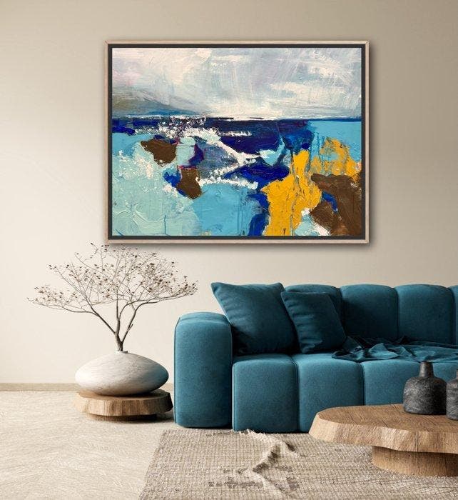 Brooksby - Cobalt Bay, Antiek en Kunst, Kunst | Schilderijen | Modern