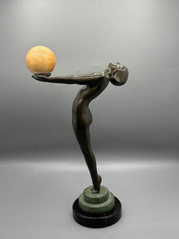 Max Le Verrier - Sculpture, Lueur - 32 cm - métal et, Antiquités & Art
