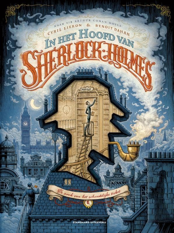In het hoofd van Sherlock Holmes / In het hoofd van Sherlock, Livres, BD, Envoi