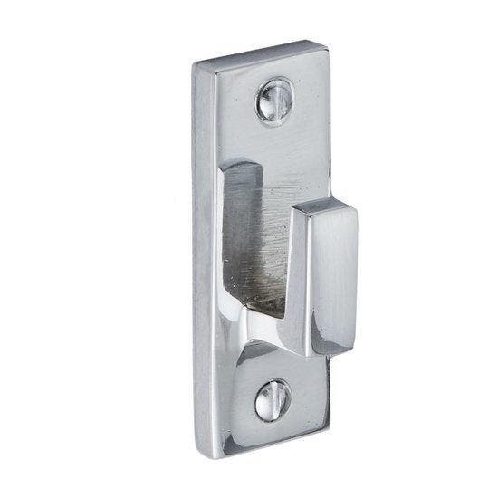 Kozijnhaakje in glanzend nikkel - De Oude Deurklink, Doe-het-zelf en Bouw, Hang- en Sluitwerk, Klink of Kruk, Nieuw, Koper of Messing