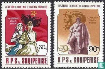 Albanië - 45 jaar Albanees volksleger - 1988, Verzenden