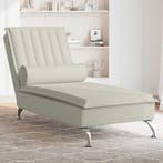 Massage chaise longue roze fluweel | Tweede kansje | OP = OP, Eenpersoons, Verzenden, Minder dan 75 cm, Nieuw
