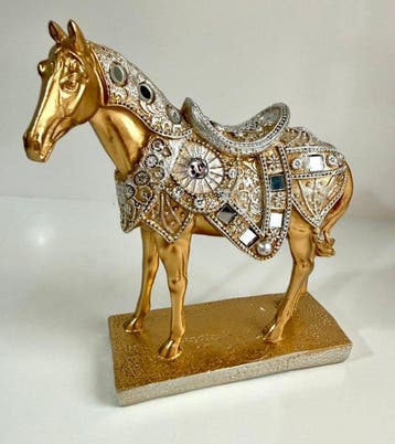Gold Horse Figure, Elegant symbol of the Prosperity &