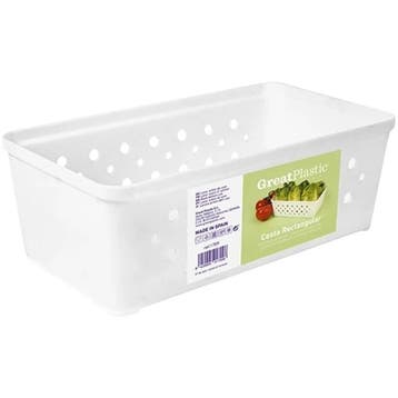 Opbergmand | Kunststof (BPA-Vrij) | Wit | Great Plastic, Verzenden, Nieuw in verpakking