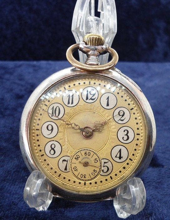 Remontoir silver Pocket watch - 1900-1949, Bijoux, Sacs & Beauté, Montres | Hommes