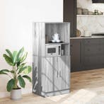 vidaXL Keukenkast 57x41,5x131,5 cm bewerkt hout grijs sonoma, Verzenden, Nieuw