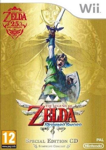 The Legend of Zelda Skyward Sword + Muziek CD (Wii Games), Ophalen of Verzenden, Zo goed als nieuw