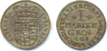 Mariengroschen Mzst Neuhaus 1714 Paderborn Bistum: Franz..., Verzenden