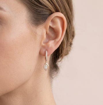 Boucles doreilles Bicolore - 0.59ct. tw. Diamant, Nieuw