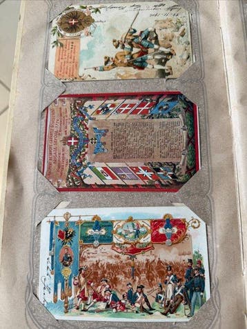 Italië - Militair, Wereldoorlog 1, Royalty, Europa, Reclame,, Gelopen