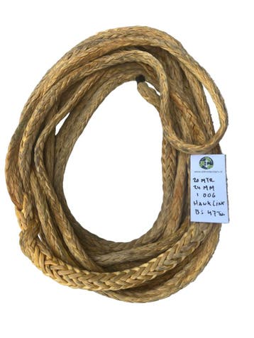 Hawk-Line Touw HMPE - 1 oog 20mtr 24mm 47Ton  Dyneema afg..., Watersport en Boten, Verzenden, Nieuw