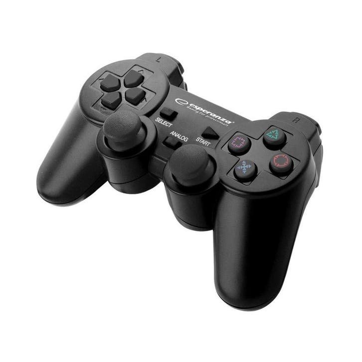 Esperanza Trooper EGG107K controller PC PS3  zwart, Informatique & Logiciels, Joysticks, Enlèvement ou Envoi
