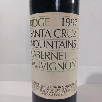 1997 Ridge Vineyard Santa Cruz Mountains Cabernet Sauvignon