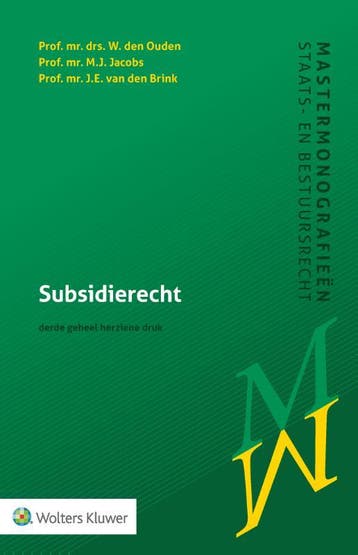 Subsidierecht | W. Ouden | Nieuw, Verzenden, Nieuw, W. Ouden