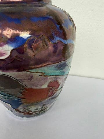 Daniel Zuloaga - Sculpture, Motivo de gallo y paisaje - 15.5
