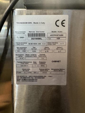 Tecnodom AF07PKMTN290 Koelkast, Ophalen of Verzenden, Nieuw in verpakking