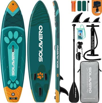 Sup Board - Opblaasbaar Paddle Board - 200 kg - Blauw/Oranje, Sports nautiques & Bateaux, Verzenden