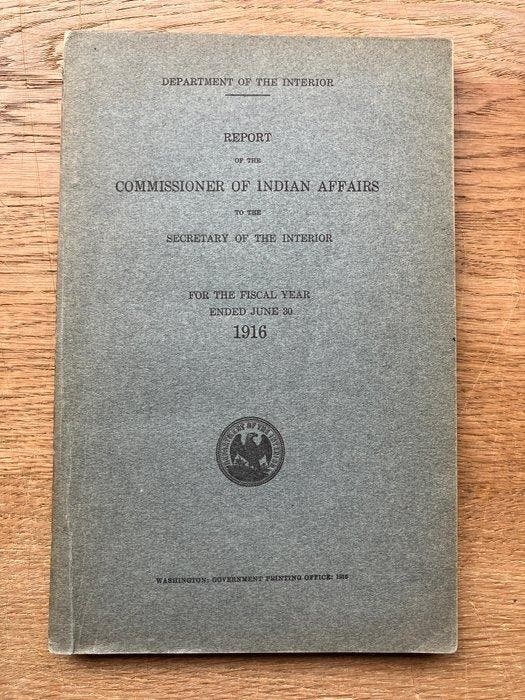 Department of the Interior - Report of the Commissioner of, Antiquités & Art, Antiquités | Livres & Manuscrits