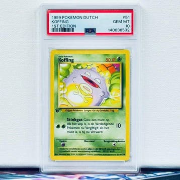 Pokémon Graded card - KOFFING #51 1ST EDITION - Pokémon -