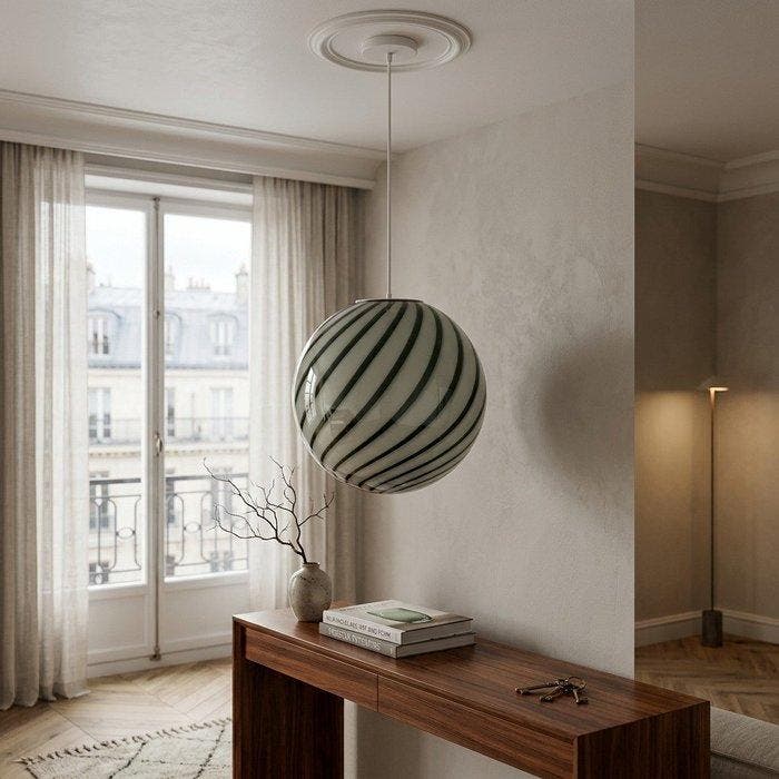 Murano - Plafondlamp - Glas - Hanglamp 30 cm, Antiek en Kunst, Antiek | Verlichting