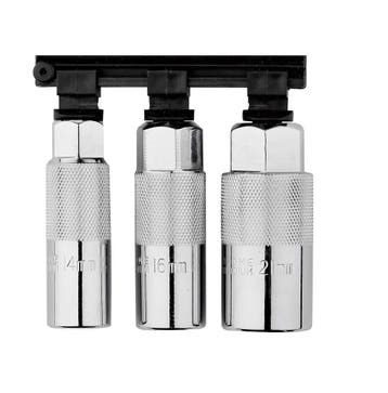 TM Bougie Dopsleutel Set 3/8 14, 16 en 21mm, Verzenden, Nieuw