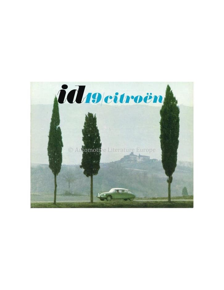 1964 CITROEN ID 19 BROCHURE NEDERLANDS, Boeken, Auto's | Folders en Tijdschriften