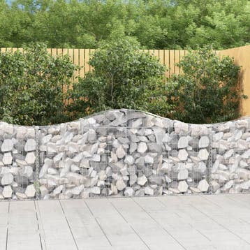 vidaXL Schanskorven 5 st gewelfd 200x30x80/100 cm, Verzenden