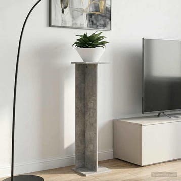 vidaXL Plantenstand 2 st Betongrijs 25 x 25,5 x 100,5 cm, Verzenden, Nieuw