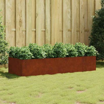 vidaXL Plantenbak verhoogd 200x80x40 cm cortenstaal, Verzenden