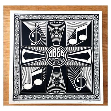 Shepard Fairey (OBEY) (1970) - Music Notes (Artist Proof)
