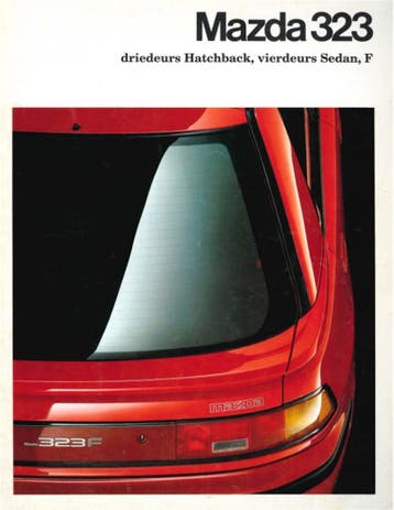 1990 MAZDA 323 BROCHURE NEDERLANDS, Ophalen of Verzenden