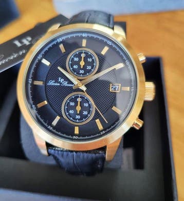Lucien Piccard - Chronograph - Gold - Date - Layered Dial -, Bijoux, Sacs & Beauté