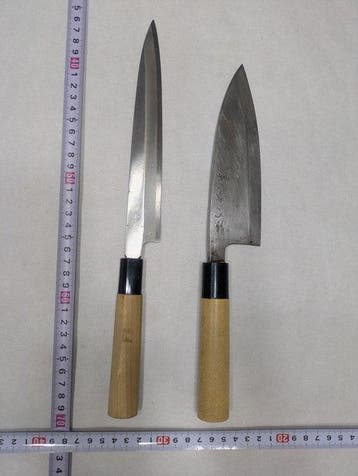 Keukenmes - Staal, Hout - Japan - Traditionele Japanse