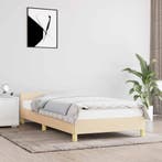 vidaXL Bedframe met hoofdeinde zonder matras 80x200 cm stof, Verzenden, Nieuw