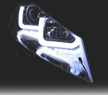 Phares Pour Volkswagen Vw Golf 7 12-17 Daylight Fond Chromé, Verzenden, Nieuw